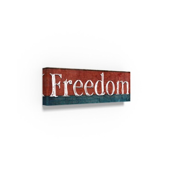 Lightboxjournal 'American Freedom' Canvas Art,8x24
